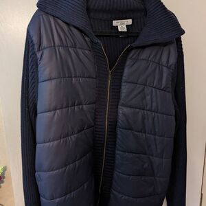 Liz Claiborne 3x Navy Blue Puffy Jacket
